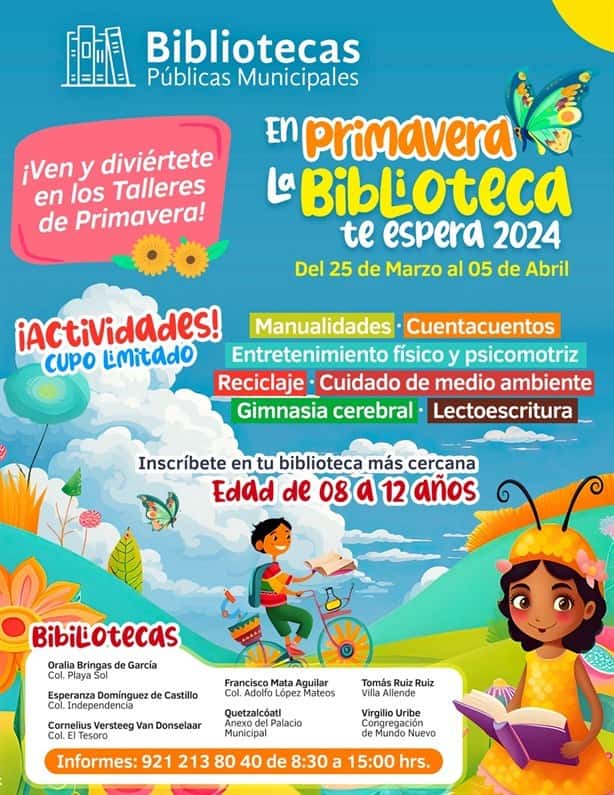 Ofrecerán talleres para niños durante Semana Santa en Coatzacoalcos; te decimos dónde
