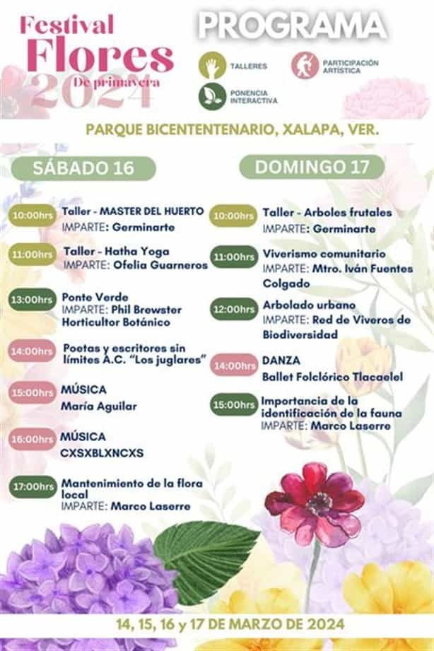 Todo lo que debes saber sobre Festival Flores de Primavera en Xalapa; checa actividades