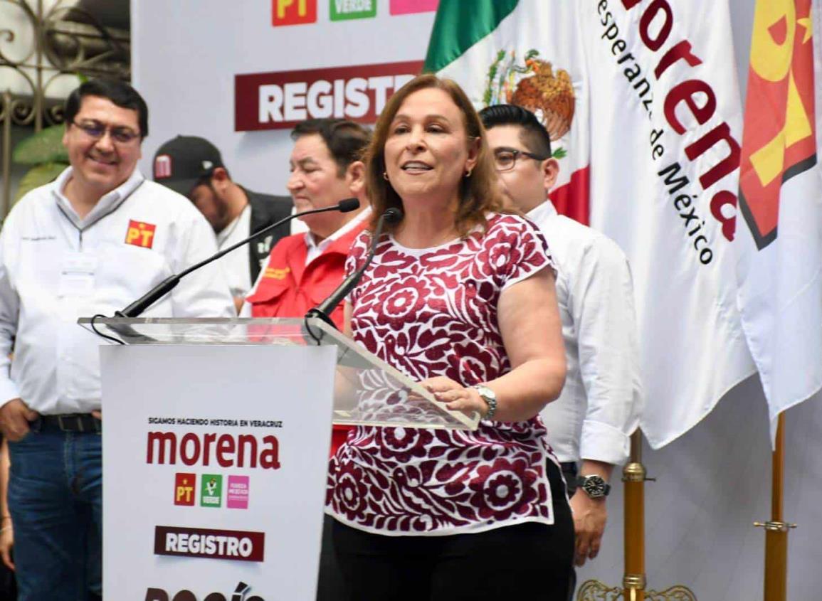 Sin enredarse, Rocío Nahle hace oficial su registro en busca de la gubernatura de Veracruz
