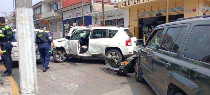 Se registran dos accidentes automovilísticos en el centro de Córdoba
