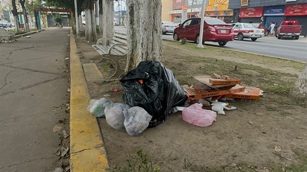 La basura; ´protagonista´ del desfile por la Expropiación Petrolera en Poza Rica