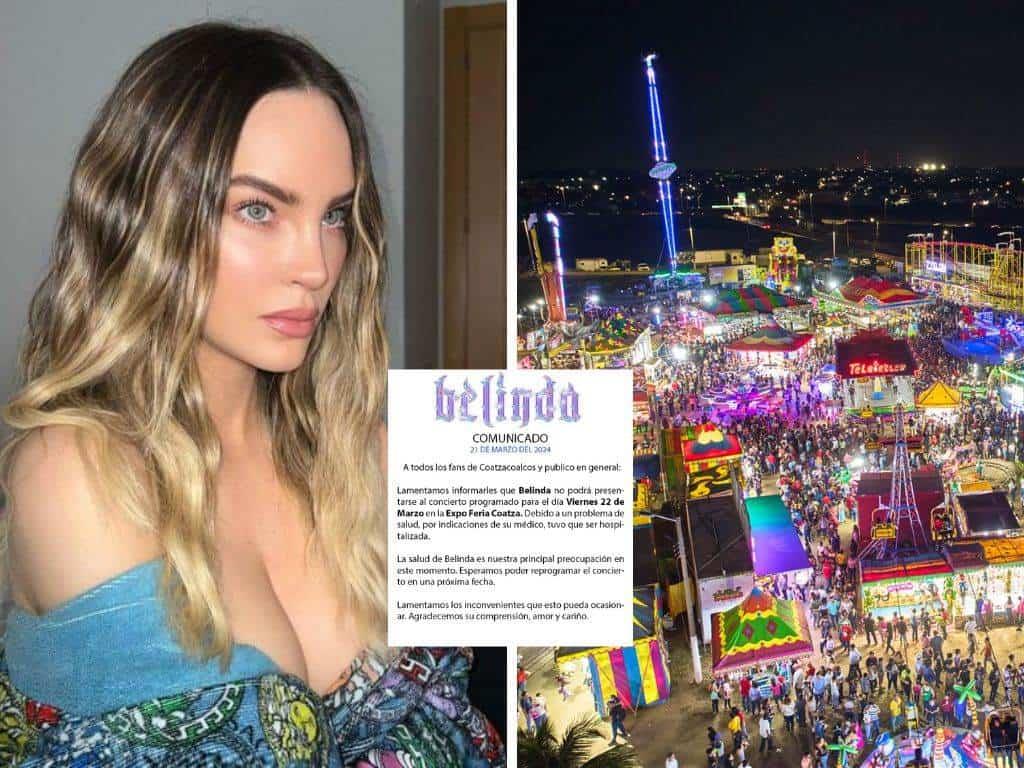 Belinda cancela presentación en Expo Feria Coatzacoalcos ¿será reprogramada?