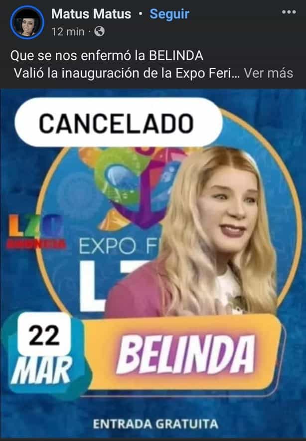 MEMES y reacciones tras cancelación de Belinda a la Expo Feria Coatzacoalcos 2024 l FOTOS