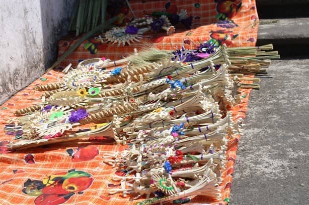Semana Santa: Vendedores de palmas en Misantla esperan un repunte en ventas