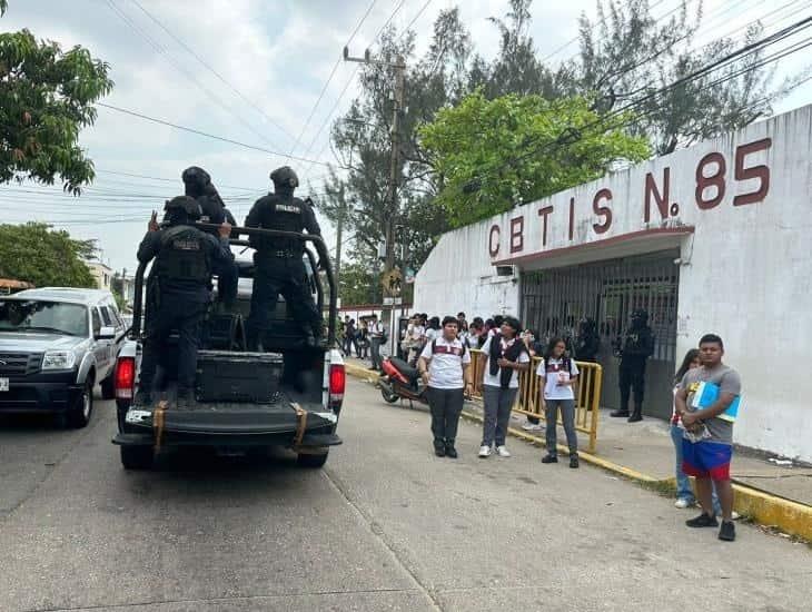 Amenaza de balacera adelanta vacaciones de alumnos del CBTIS de Coatzacoalcos