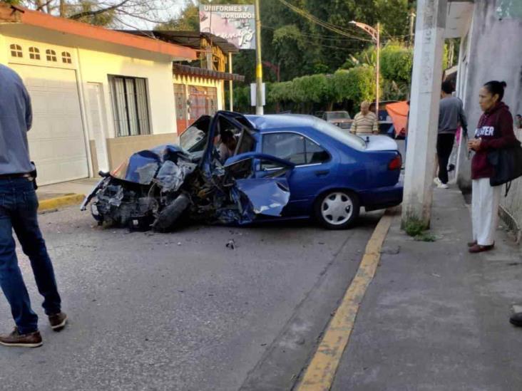 Joven resulta herido de gravedad tras choque en Huatusco