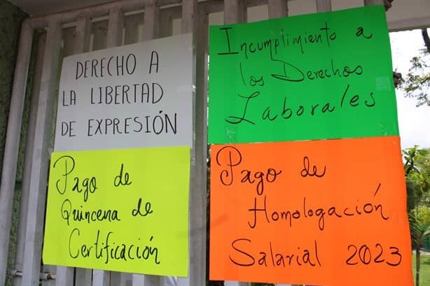 Trabajadores del Tec Misantla exigen pago de prima vacacional