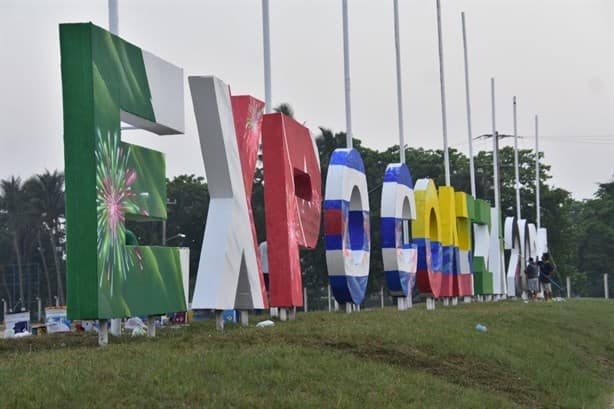 Así van quedando las letras de la Expo Feria en Coatzacoalcos | FOTOS