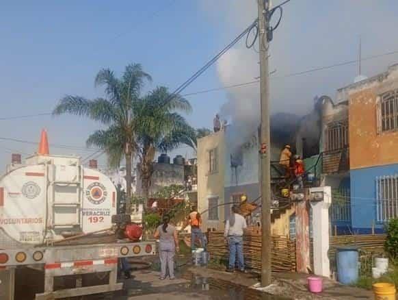 Se registra incendio en vivienda de Fortín de las Flores
