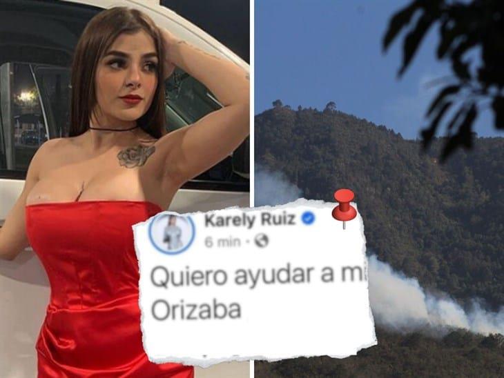 Incendios en Orizaba: Karely Ruiz se suma a apoyos para las zonas afectadas 