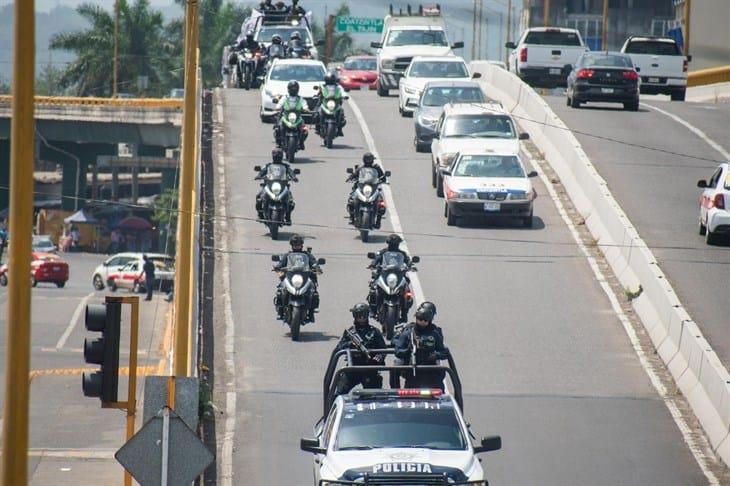 Por operativos de Semana Santa, elementos de seguridad despliegan en Poza Rica