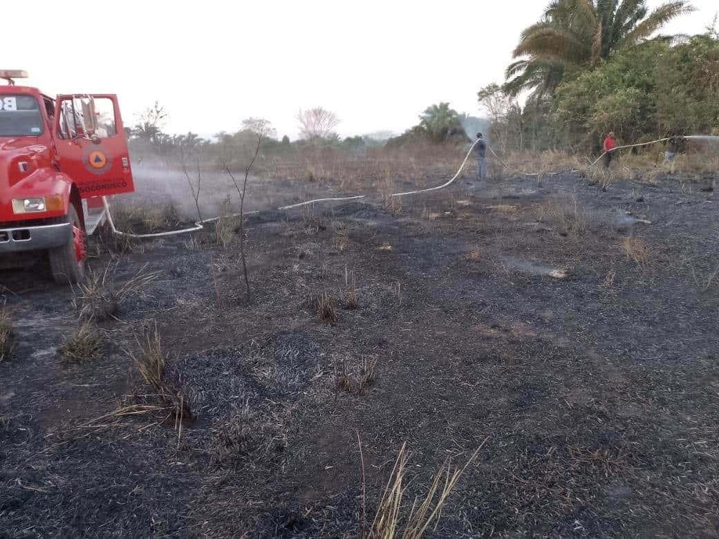 Hasta siete incendios son atendidos diariamente por Protección Civil en Acayucan