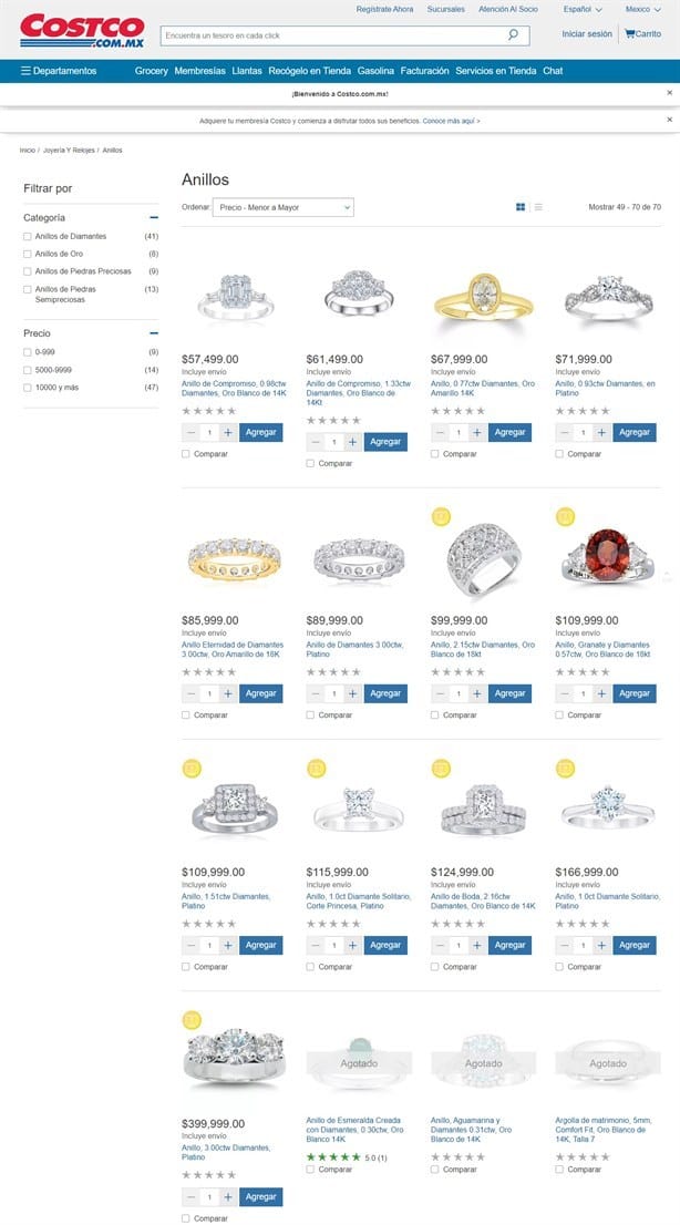 Anillo de bodas de Costco; por esto, la tienda vuelve a ser tendencia