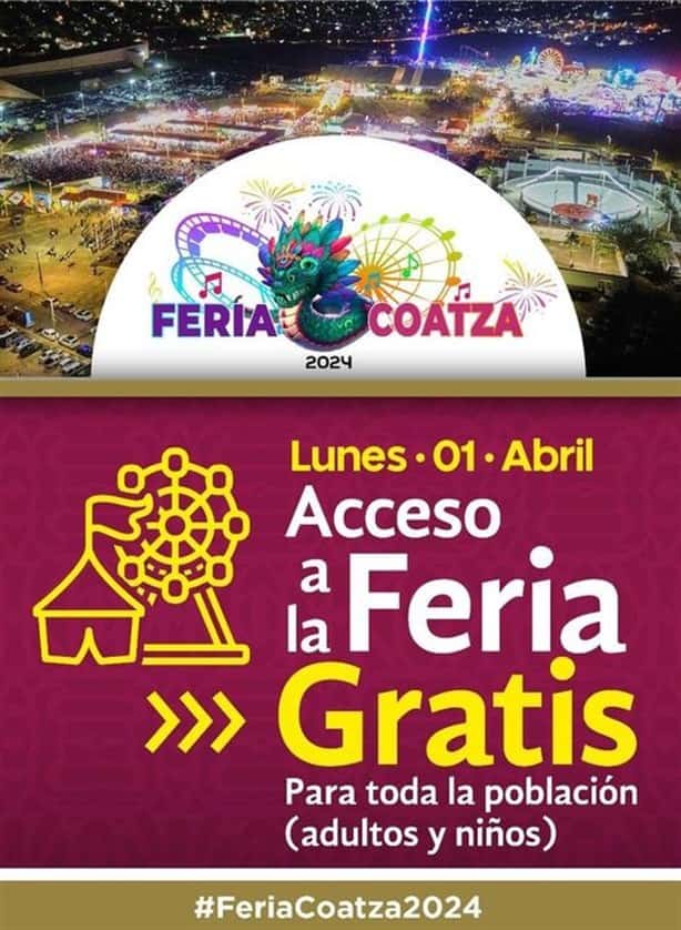 Feria Coatza 2024: este día habrá entrada gratuita