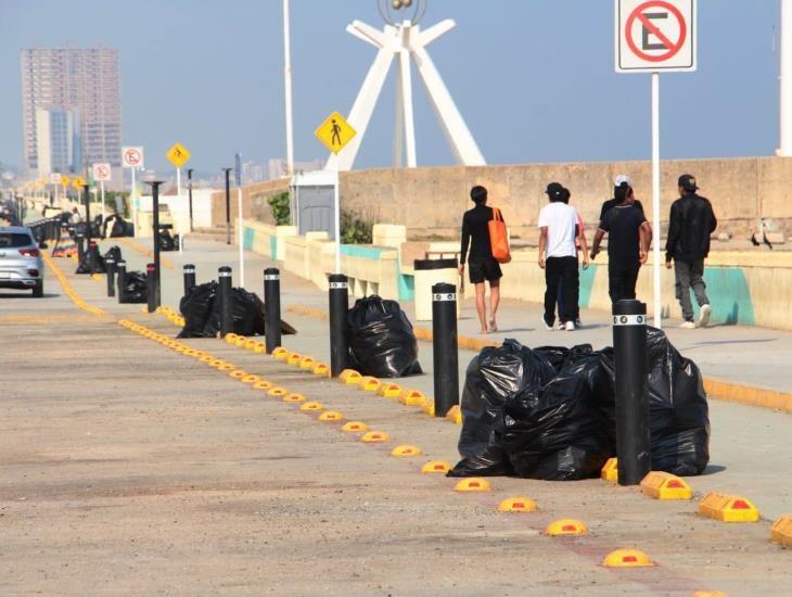 Malecón de Coatzacoalcos: lanzan advertencia para quienes dejen basura y hagan mal uso de ciclovía 