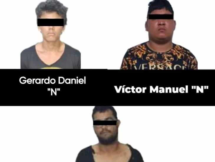 Detiene SSP a tres presuntos narcomenudistas en Coatzacoalcos