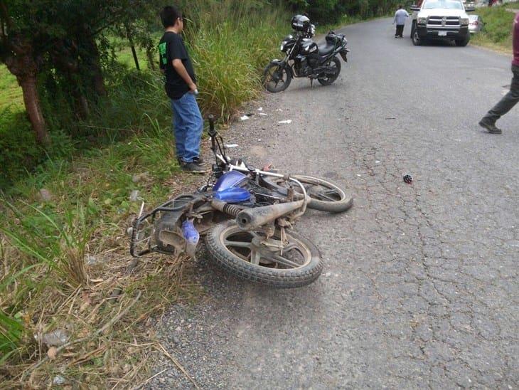 Reportan hasta 20 accidentes de motocicleta al mes en Misantla 