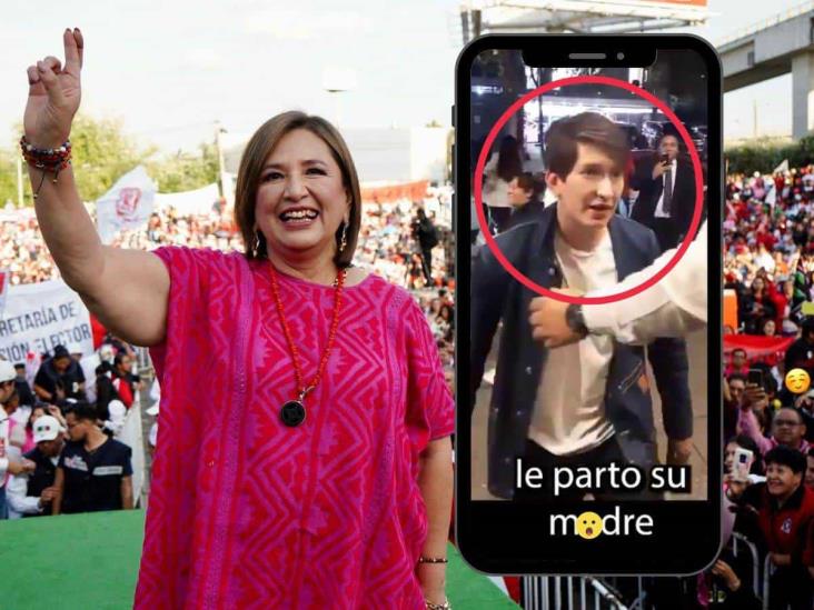 Exhiben a hijo de Xóchitl Gálvez en redes sociales; estaría en estado de ebriedad (+Video)