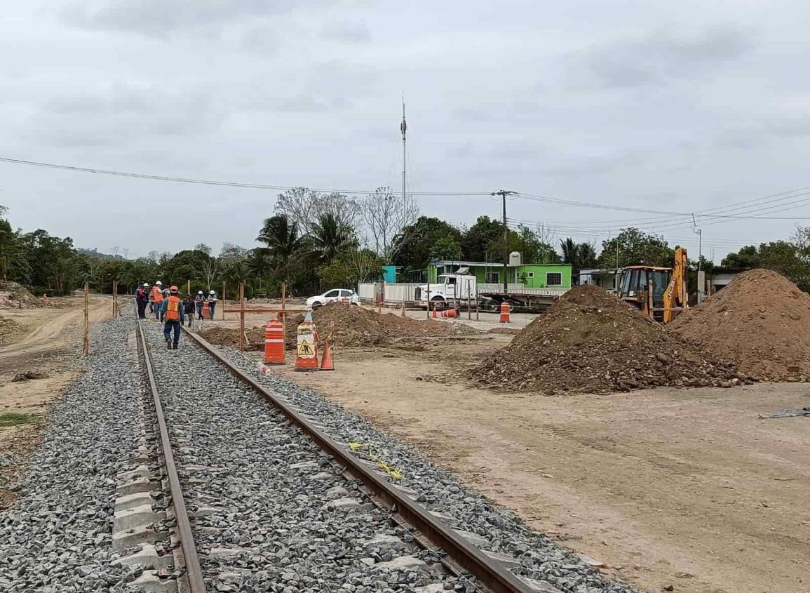 Tren Interoceánico: Así avanza la construcción de la estación de Moloacán