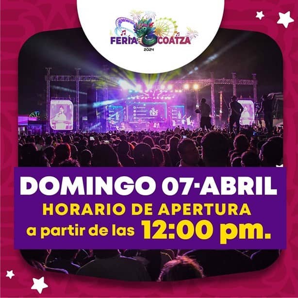 Expo Feria Coatza 2024: ¿abrirá a desde mediodía? esto sabemos