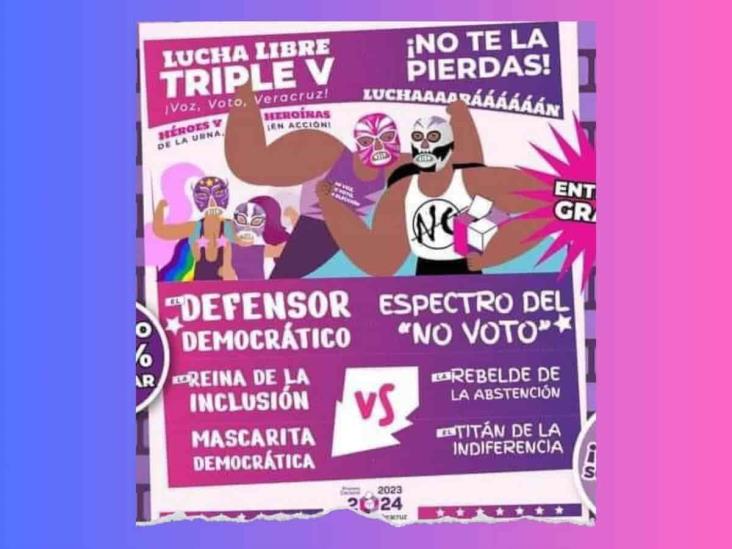 Con función de lucha libre, OPLE promoverá el voto en Poza Rica