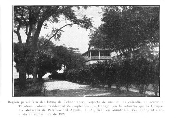 Así lucía uno de los accesos a la colonia residencial Tacoteno en Minatilán hace 90 años