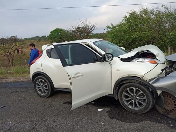 Brutal choque en carretera a Las Barrillas deja dos heridos, responsable se dio a la fuga