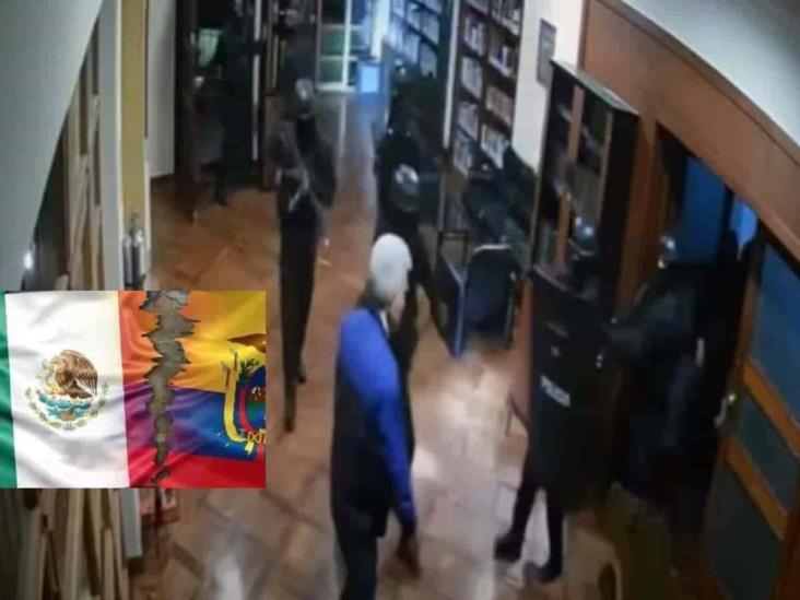 México revela video del asalto a embajada en Ecuador y agresión a diplomático (+Video)