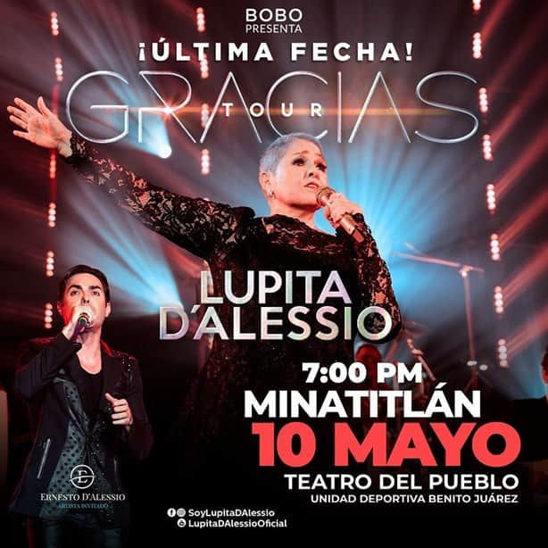 Día de las Madres: celebra con Lupita Dalessio dará concierto en esta ciudad del sur