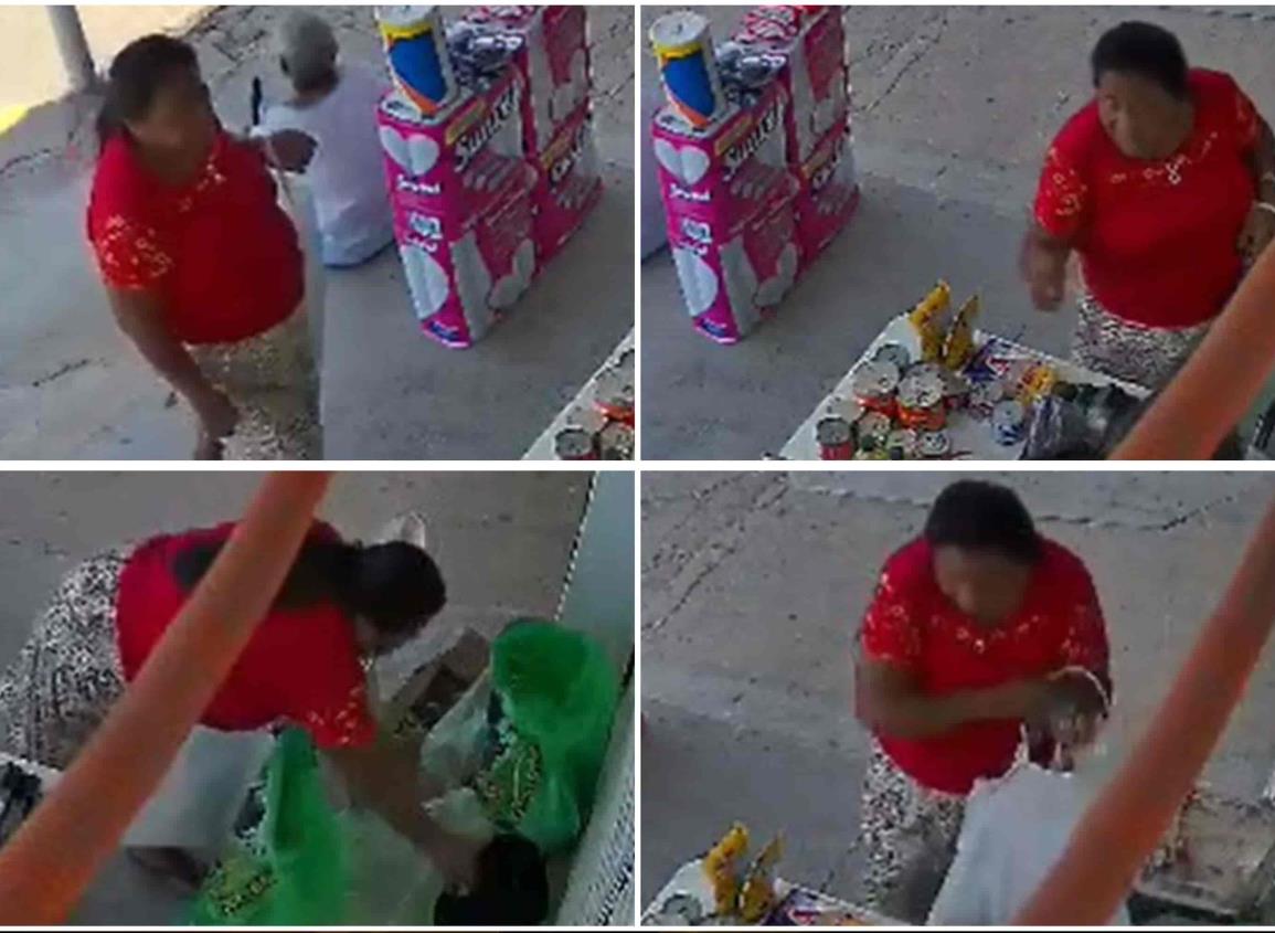 Captan robo de bolso en tianguis de Coatzacoalcos; ¡buscan a ladrona! l VIDEO