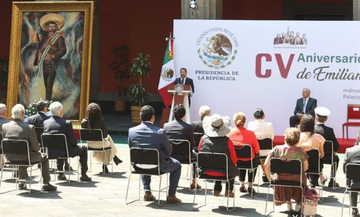 AMLO conmemora 105 aniversario luctuoso de Emiliano Zapata