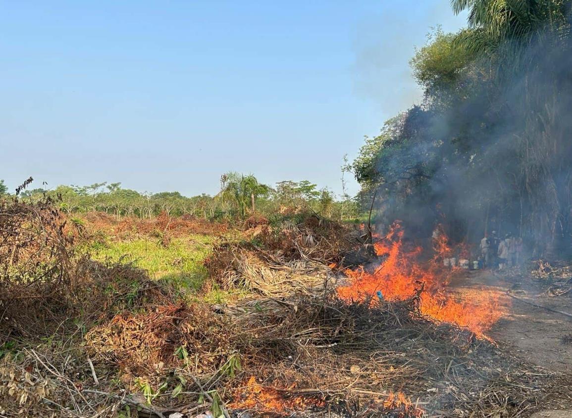 Hasta diez incendios de pastizales fueron atendidos por Protección Civil en solo dos días