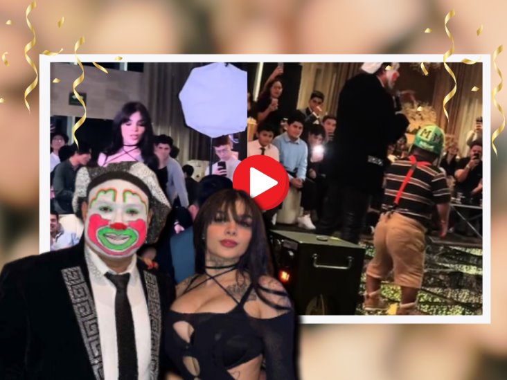 Karely Ruiz y medio metro asistieron a celebrar a joven quinceañero en fiesta privada (+VIDEO)
