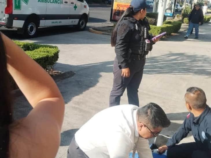 Tras caída, adulto mayor resulta lesionado; en la avenida Ávila Camacho de Xalapa