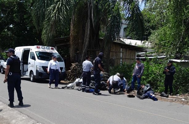 Accidente entre motos deja dos conductores hospitalizados en Tlapacoyan