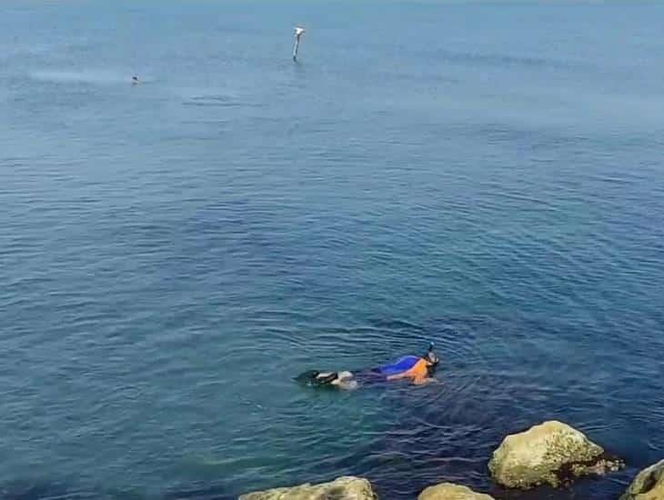 "Snorkeling" uno de los deportes practicados en playa de Coatzacoalcos | VIDEO