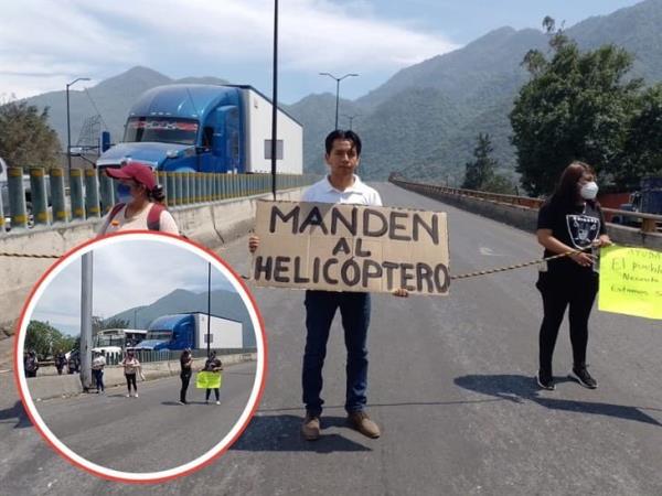 Liberan bloqueo de la autopista Orizaba-Puebla; exigían al gobierno estatal combatir incendio en el Cerro de Tenango (+Video)