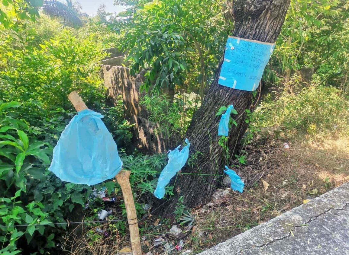 Utilizan lotes baldíos como basurero en Nanchital