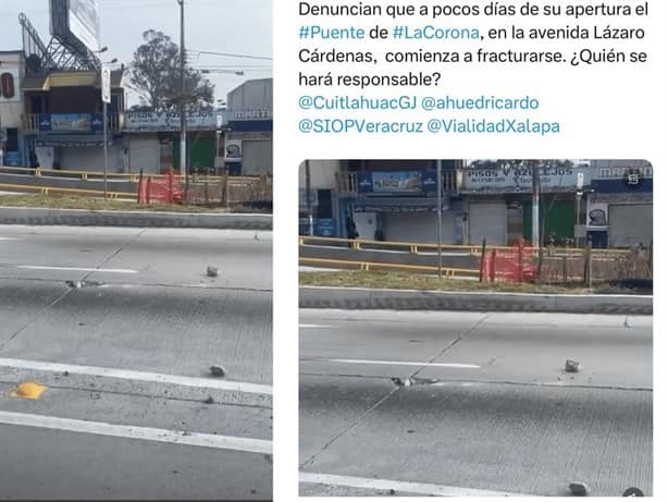Se desmorona en Xalapa puente Urban Center presumido por Cuitláhuac como su mega obra (+ VIDEO)
