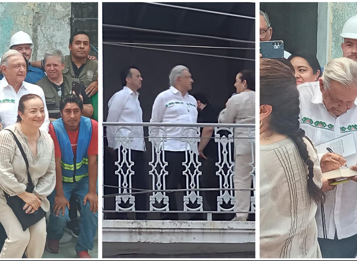 Presidente AMLO visita casa de Benito Juárez en Veracruz; ¿cómo van las obras?