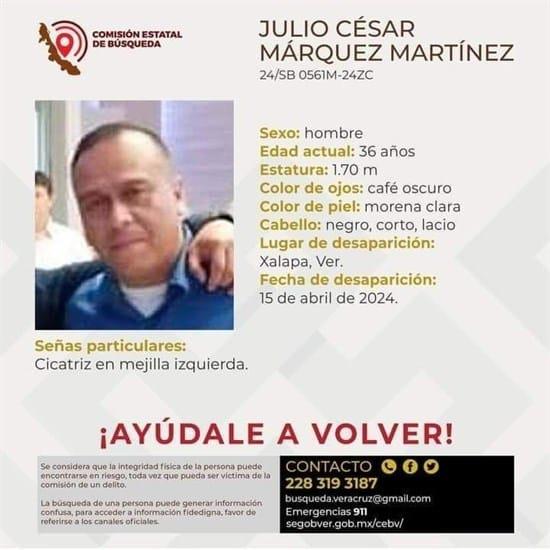 Hombre es reportado como desaparecido en Xalapa