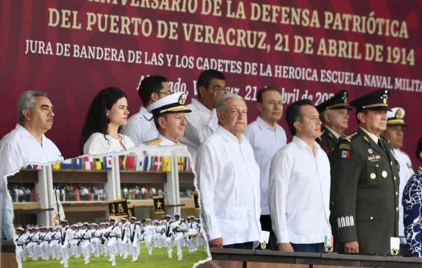 Conmemora AMLO el 110 aniversario de la defensa del puerto de Veracruz