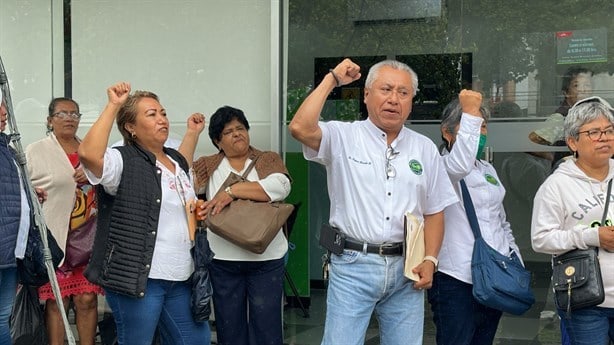 También en Poza Rica; jubilados del IMSS protestan por afores