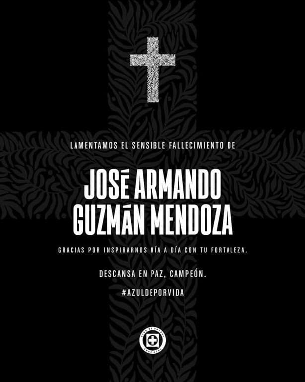 Emotivo adiós del Cruz Azul a José Armando, joven aficionado que luchó contra la leucemia 