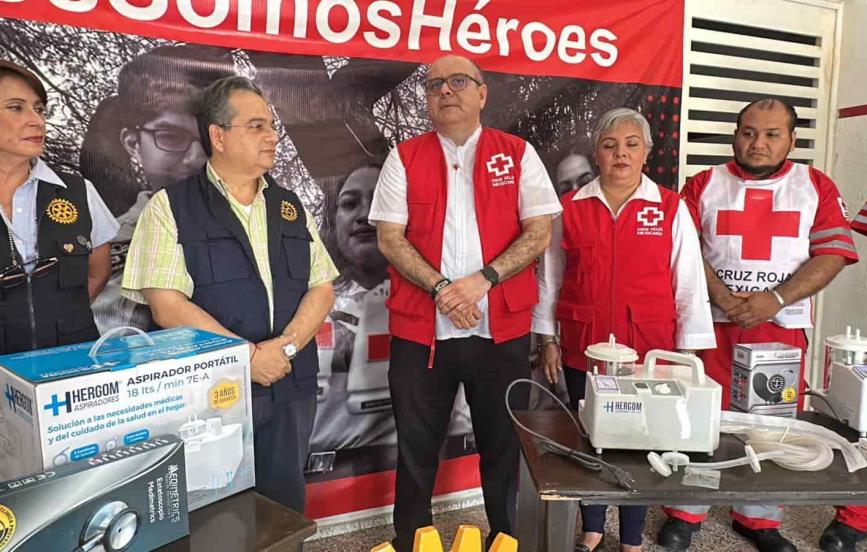 Una buena noticia; donan equipo a Cruz Roja Poza Rica