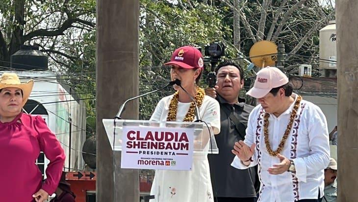 Claudia Sheinbaum realiza recorridos en el Norte de Veracruz; proyecta corredor industrial 