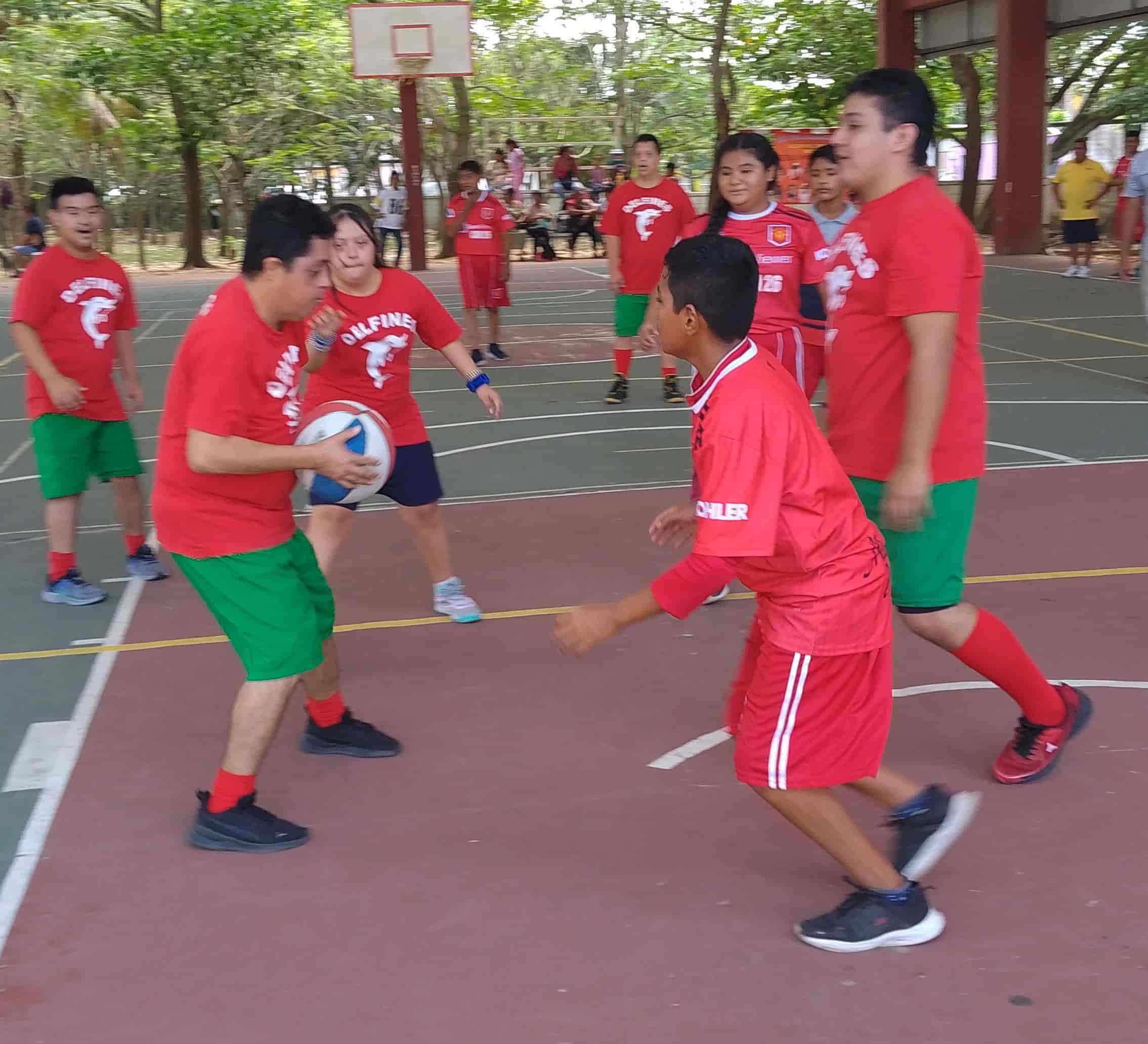 El lunes Cuadrangular de basquetbol inclusivo