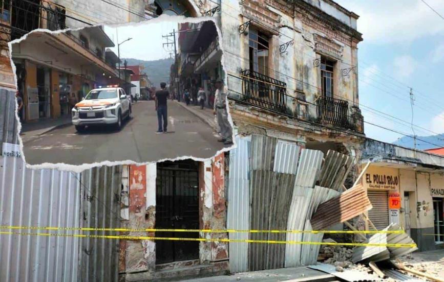 Tras derrumbe de barda, habitantes de Orizaba temen colapso de casa