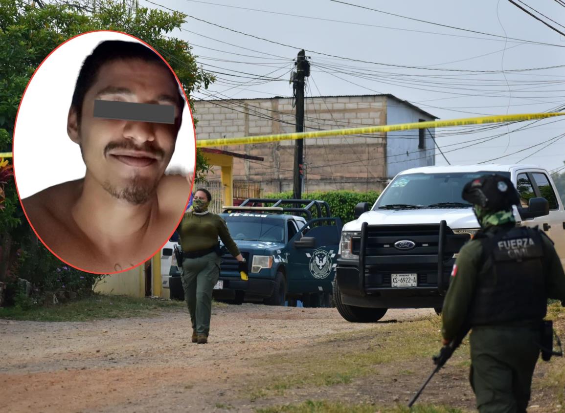 El nacho, joven detenido por Fuerza Civil tras asesinar a su acompañante en Acayucan 