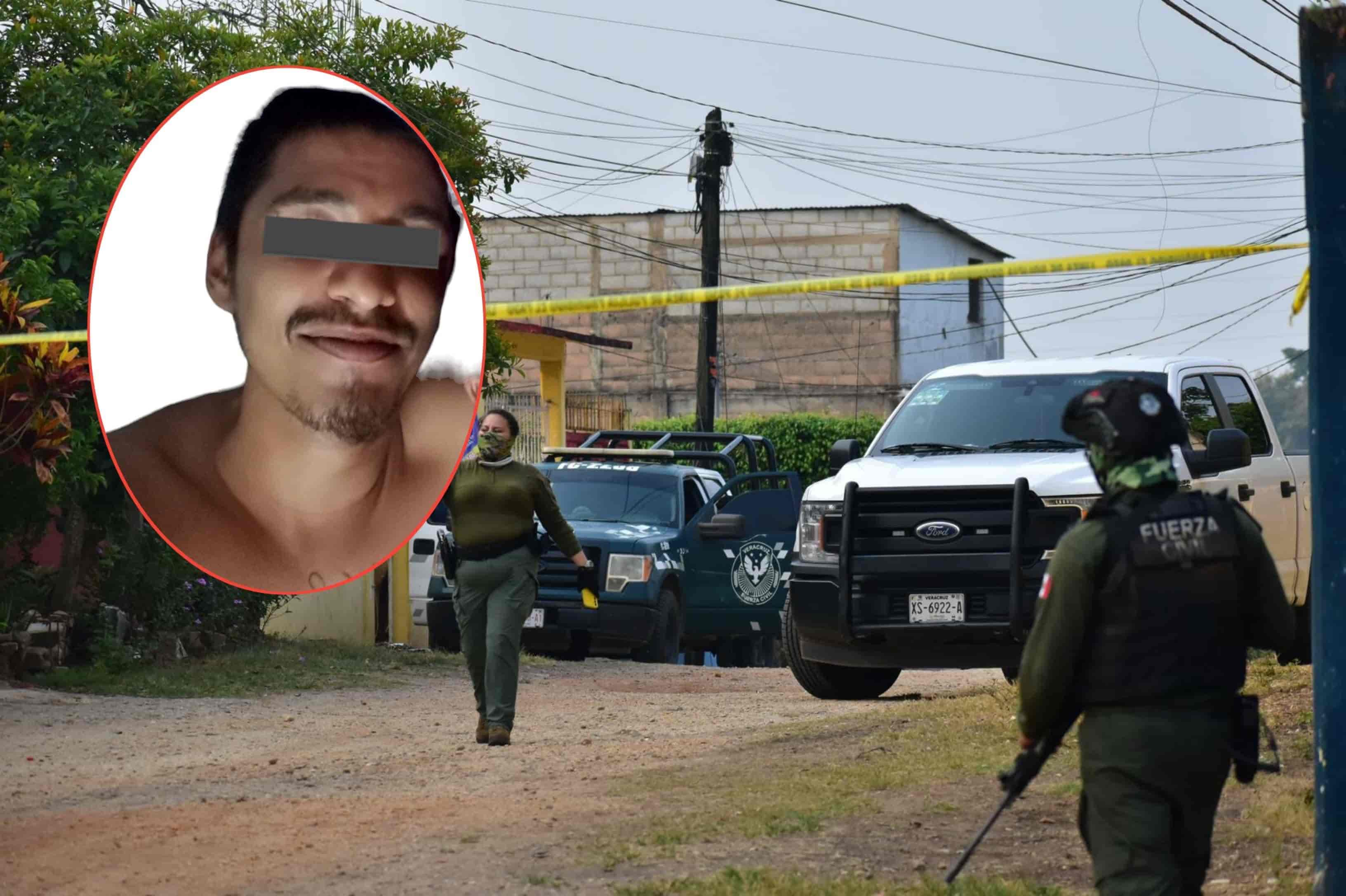 El nacho, joven detenido por Fuerza Civil tras asesinar a su acompañante en Acayucan 